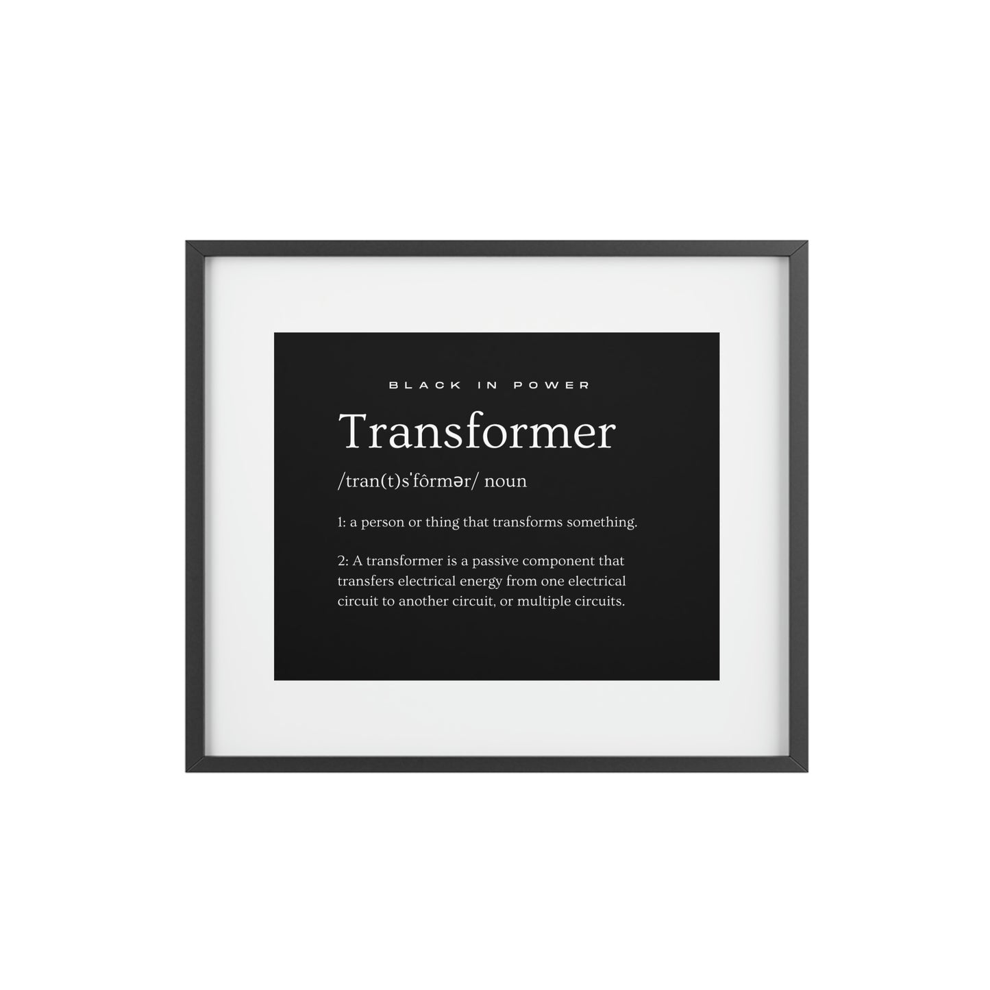 Framed Posters, Matte
