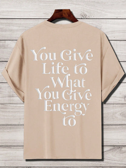 'You Give Life' Men's Extra Loose Fit T-Shirt